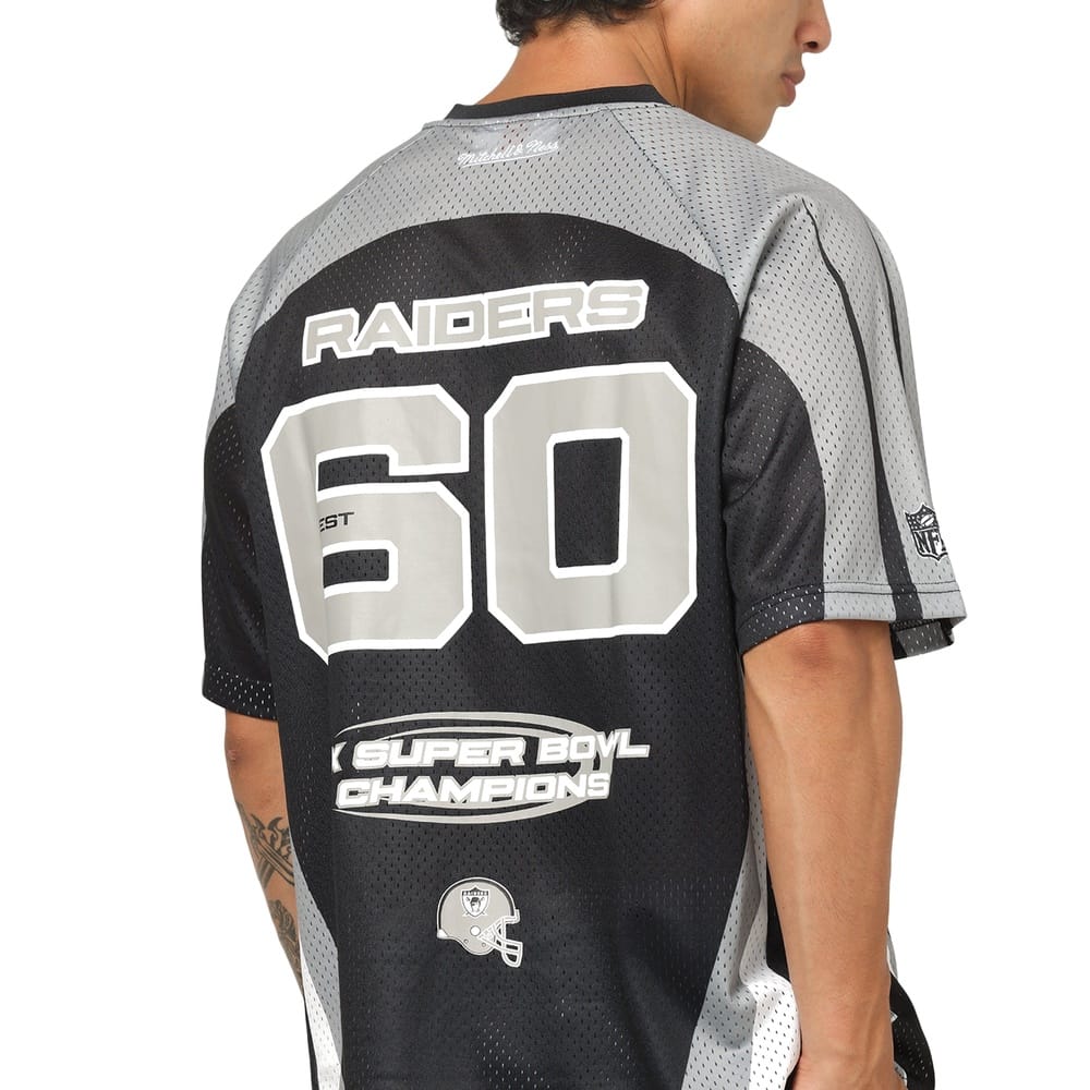 Mitchell & Ness Mixed Mesh Jersey Las Vegas Raiders - Black / Gun Powder Grey /  White