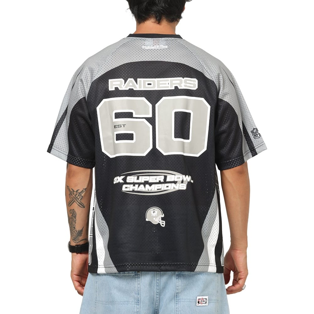 Mitchell & Ness Mixed Mesh Jersey Las Vegas Raiders - Black / Gun Powder Grey /  White