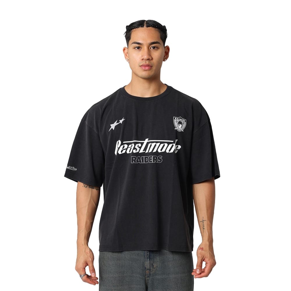 Mitchell & Ness Star Beastmode Boxy Tee Oakland Raiders - Black