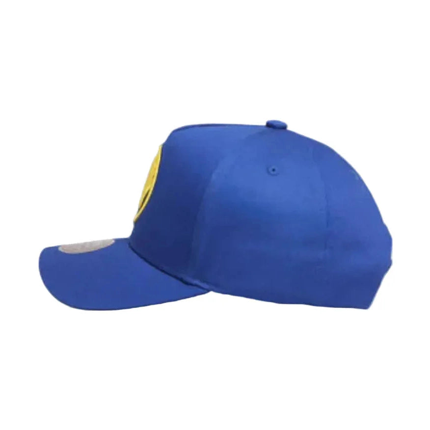 Mitchell & Ness Upside Down Logo Pro Pinch Snapback Golden State Warriors - Royal Blue