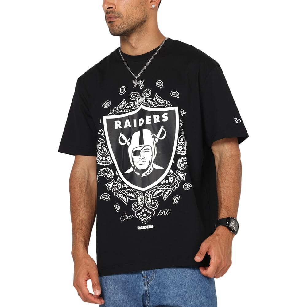 New Era Pop Trend Oversized Tee Las Vegas Raiders - Black