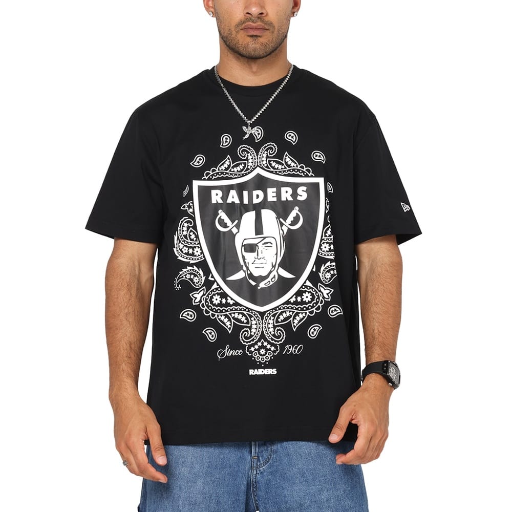 New Era Pop Trend Oversized Tee Las Vegas Raiders - Black