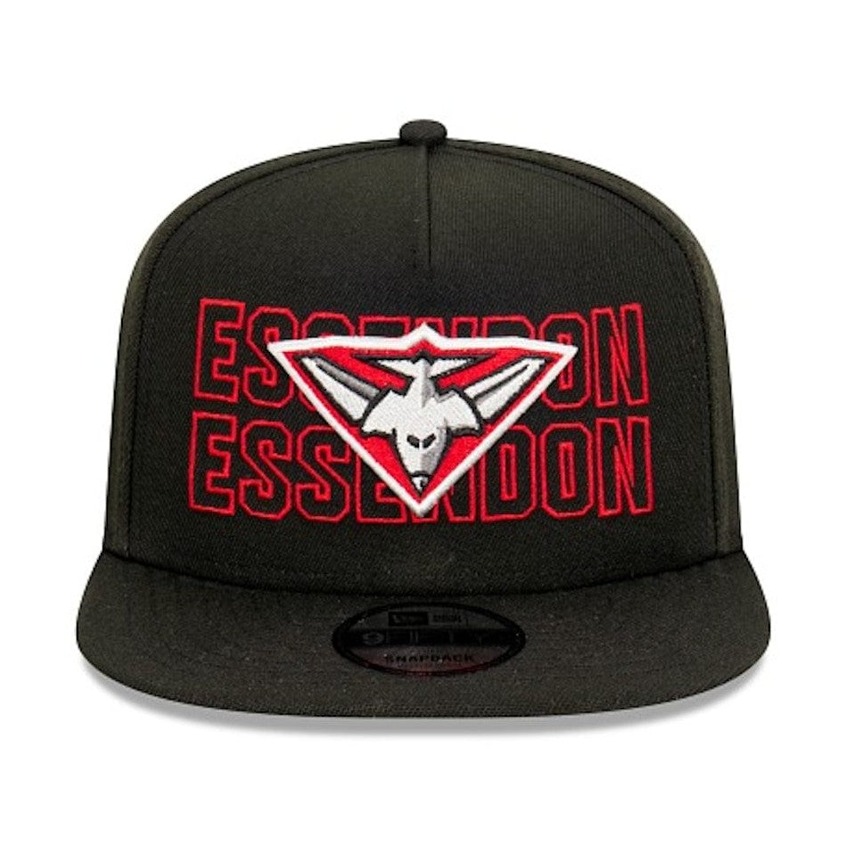 New Era 9FIFTY Neon Lights A-Frame Snapback Essendon Bombers - Black