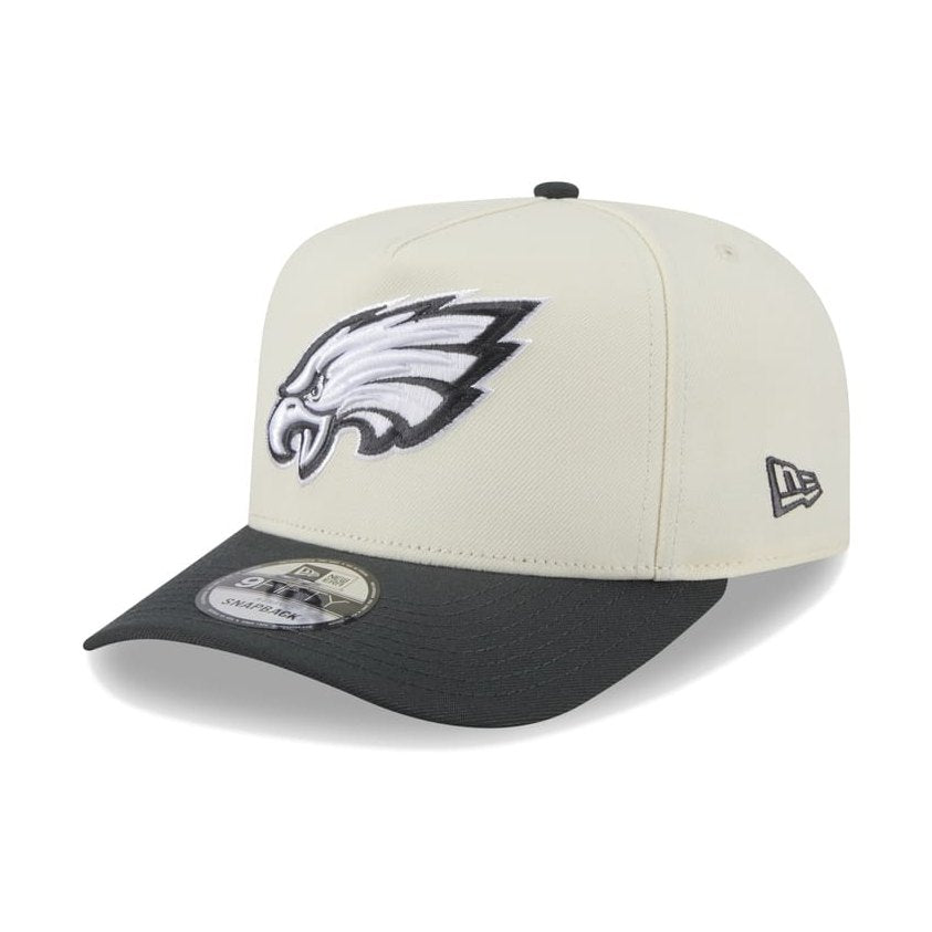 New Era 9FIFTY 3 Times A-Frame Pre-Curved Snapback Philadelphia Eagles - Chrome / Steel