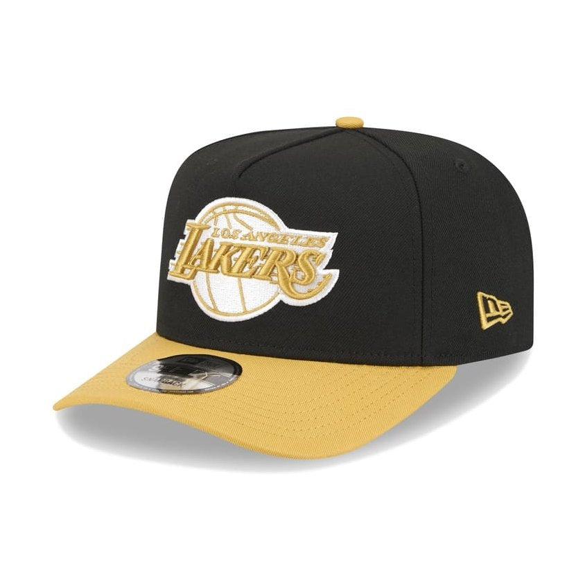 New Era 9FIFTY A-Frame Pre Curved Snapback Los Angeles Lakers - Black / Mustard