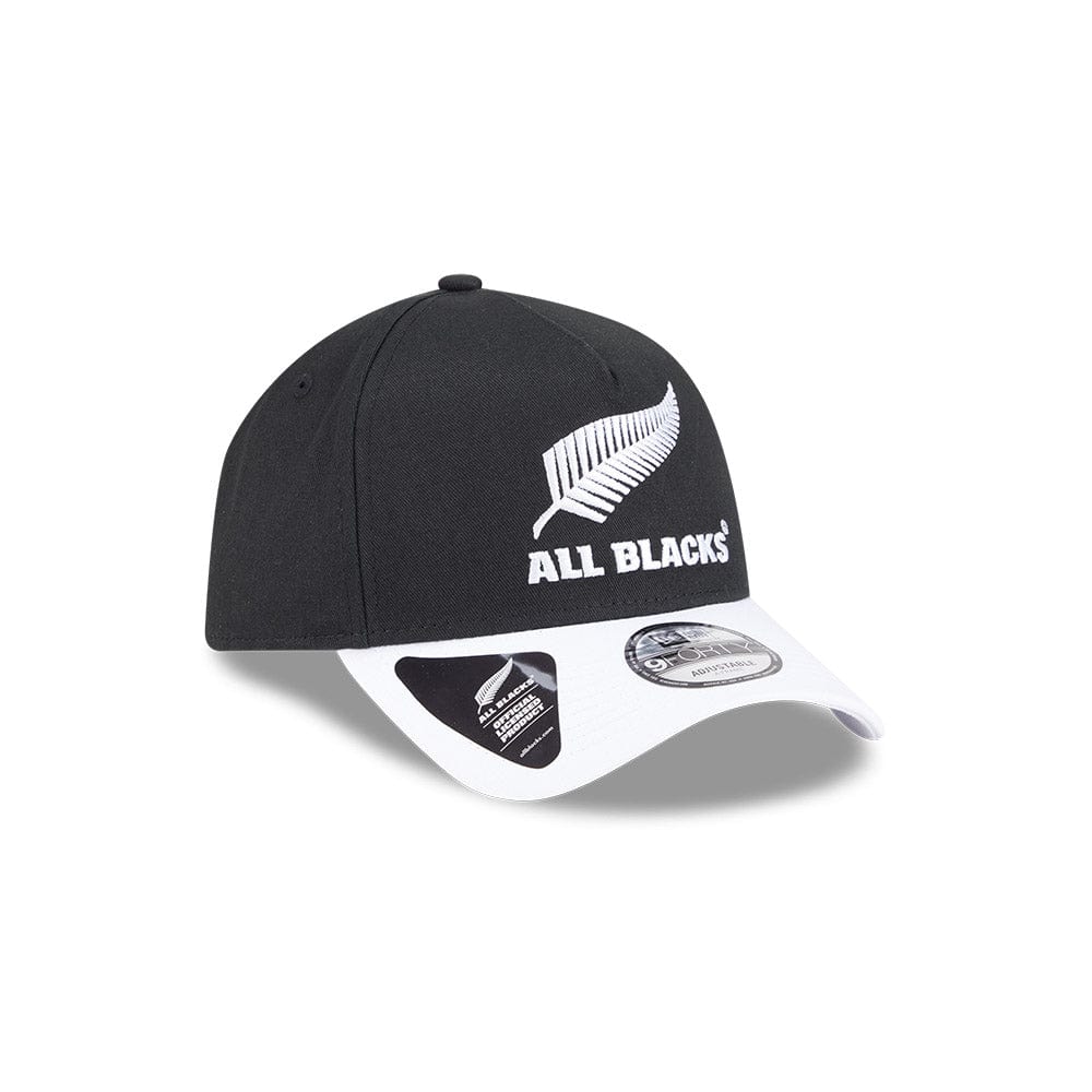 New Era 9FORTY 2 Tone A-Frame Snapback All Blacks - Black / White