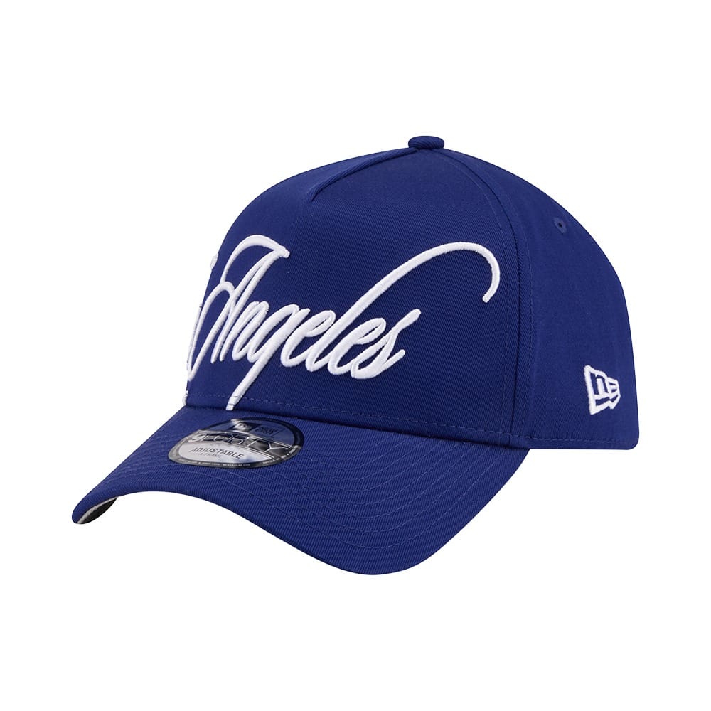 New Era 9FORTY A-Frame Calligraphic Los Angeles Dodgers - Blue