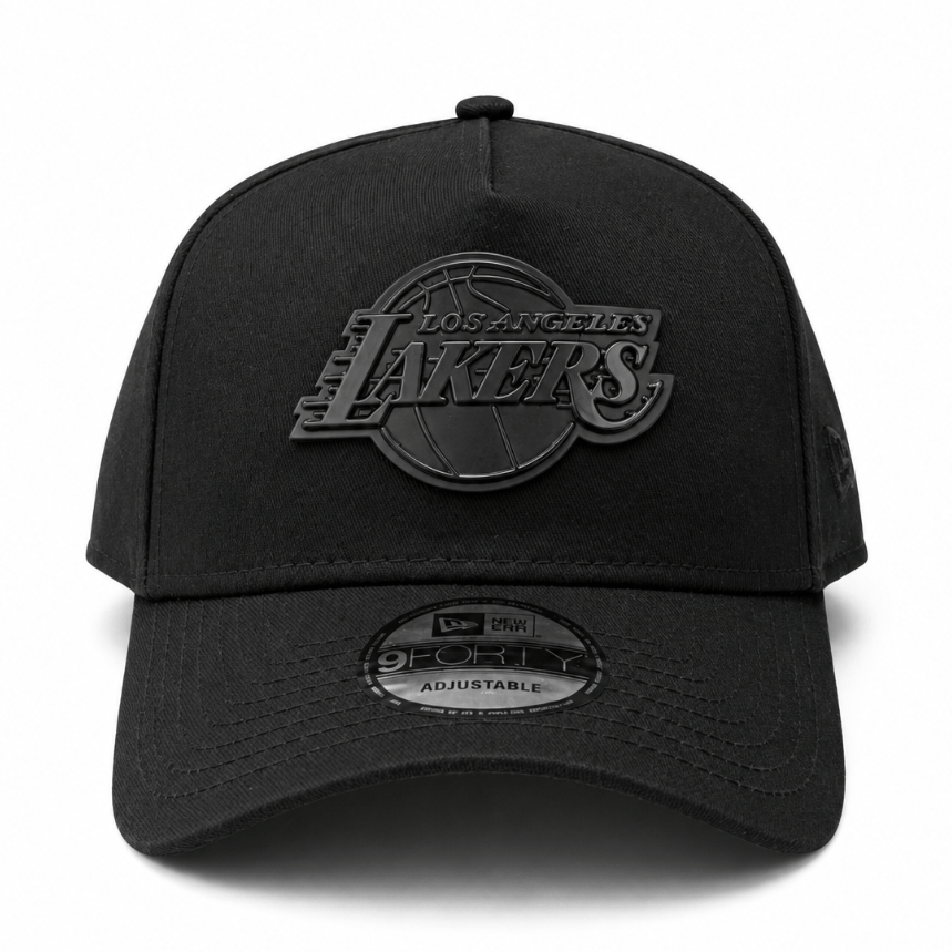 New Era 9FORTY Metallic Badge Los Angeles Lakers - Black