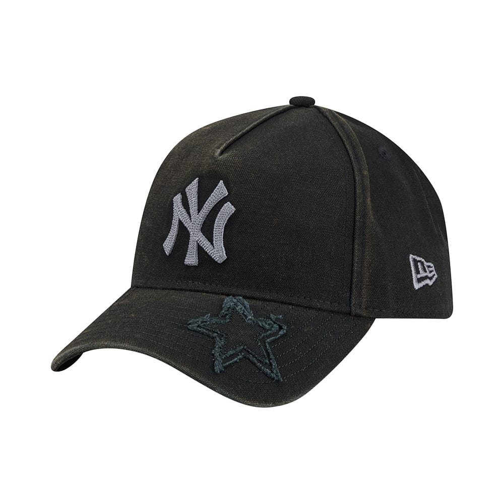 New Era 9FORTY A-Frame Star Visor New York Yankees - Washed Black