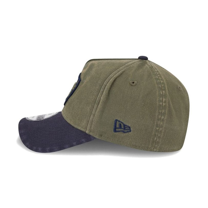 New Era 9FORTY Winecork A-Frame Snapback Las Vegas Raiders - Chrome White / Olive