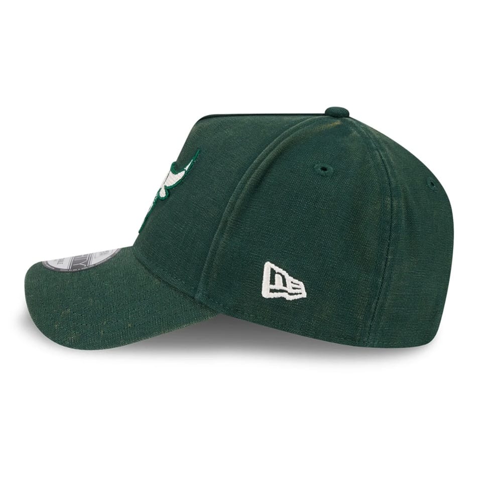 New Era 9FORTY Washed Canvas A-Frame Chicago Bulls - Dark Green - Image 2