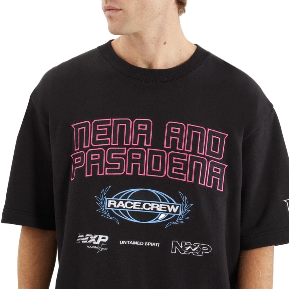 NXP Armband Loopback Oversized Tee - Jet Black