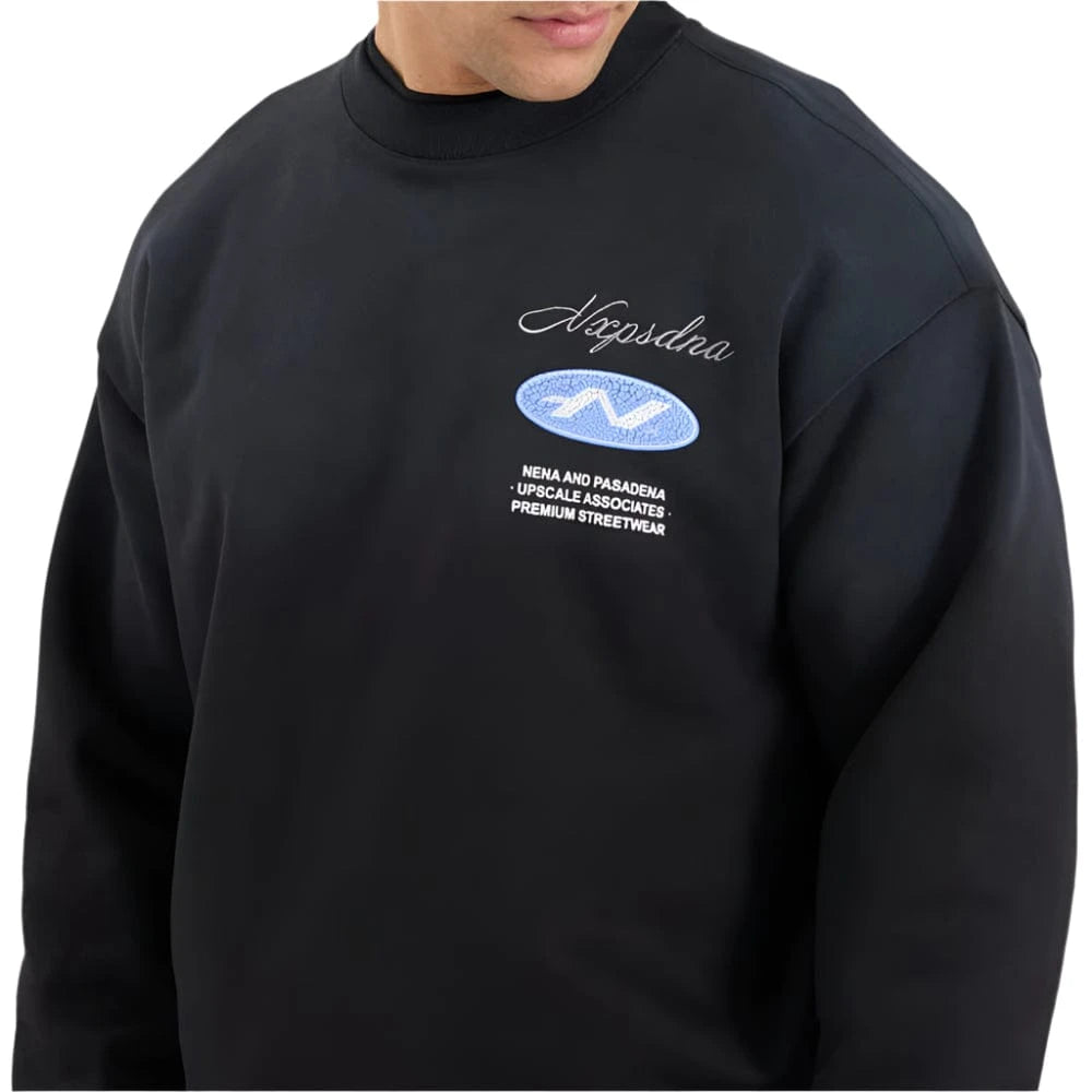 NXP Reservation Box Fit Sweater - Jet Black