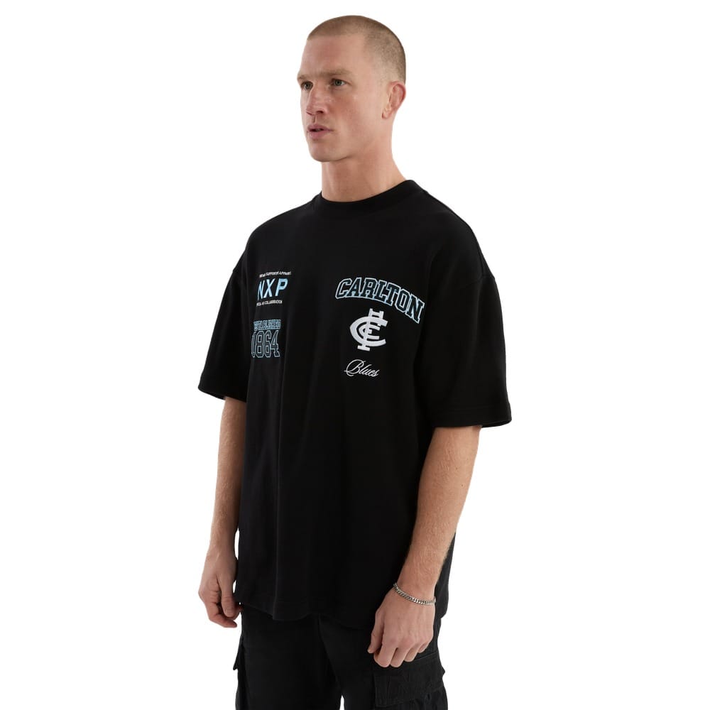 NXP X AFL Carlton Stadium Loopback Tee -  Black
