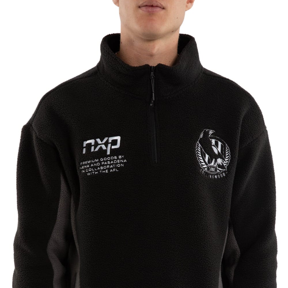 NXP X AFL Collingwood Defence Pullover - Black / Charcoal