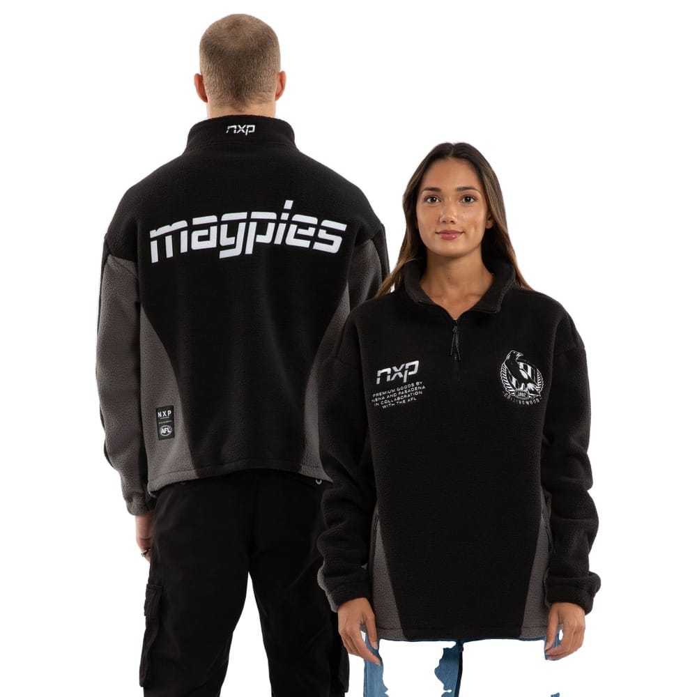 NXP X AFL Collingwood Defence Pullover - Black / Charcoal