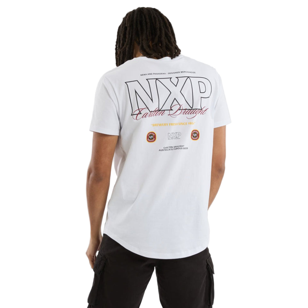 NXP X Carlton Draught General Dual Curved Tee - Optical White