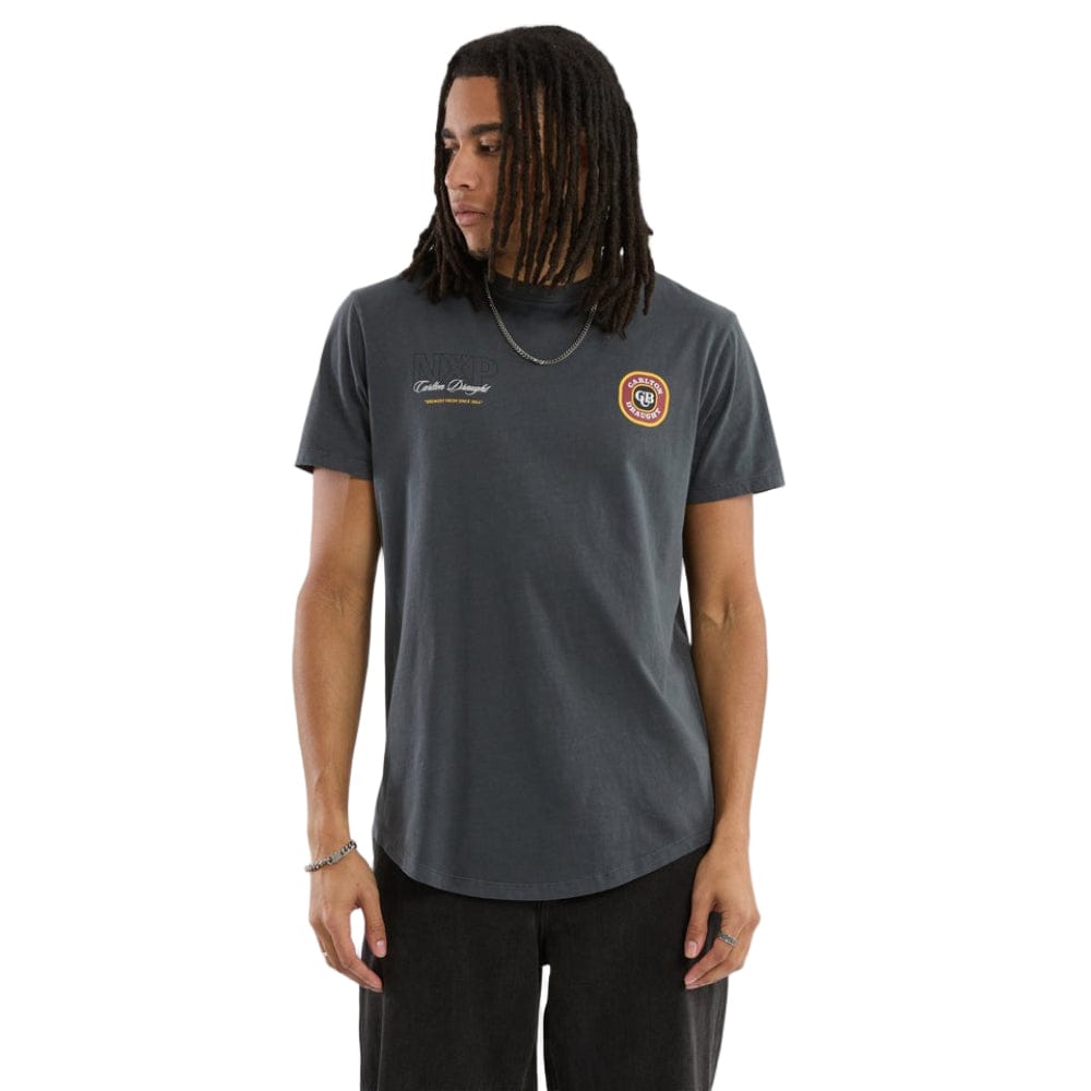 NXP X Carlton Draught General Dual Curved Tee - Pigment Asphalt