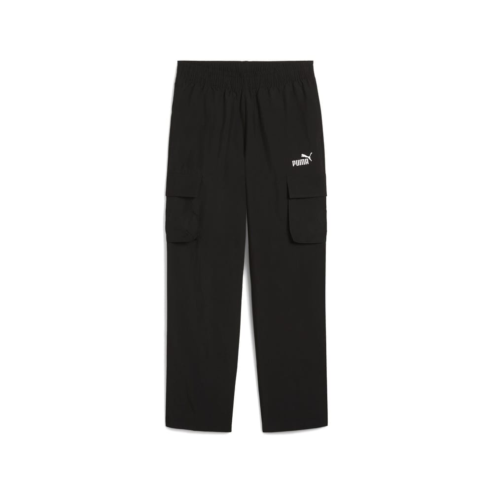PUMA Kids Essentials 1 Logo Woven Cargo Pant - Black
