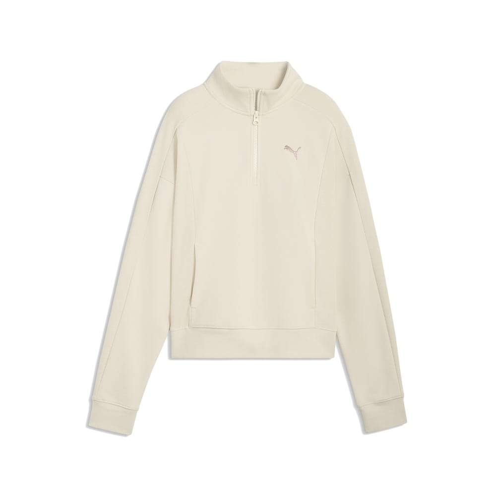 Puma Womens Class Relaxed Half-Zip Crew - Alpine