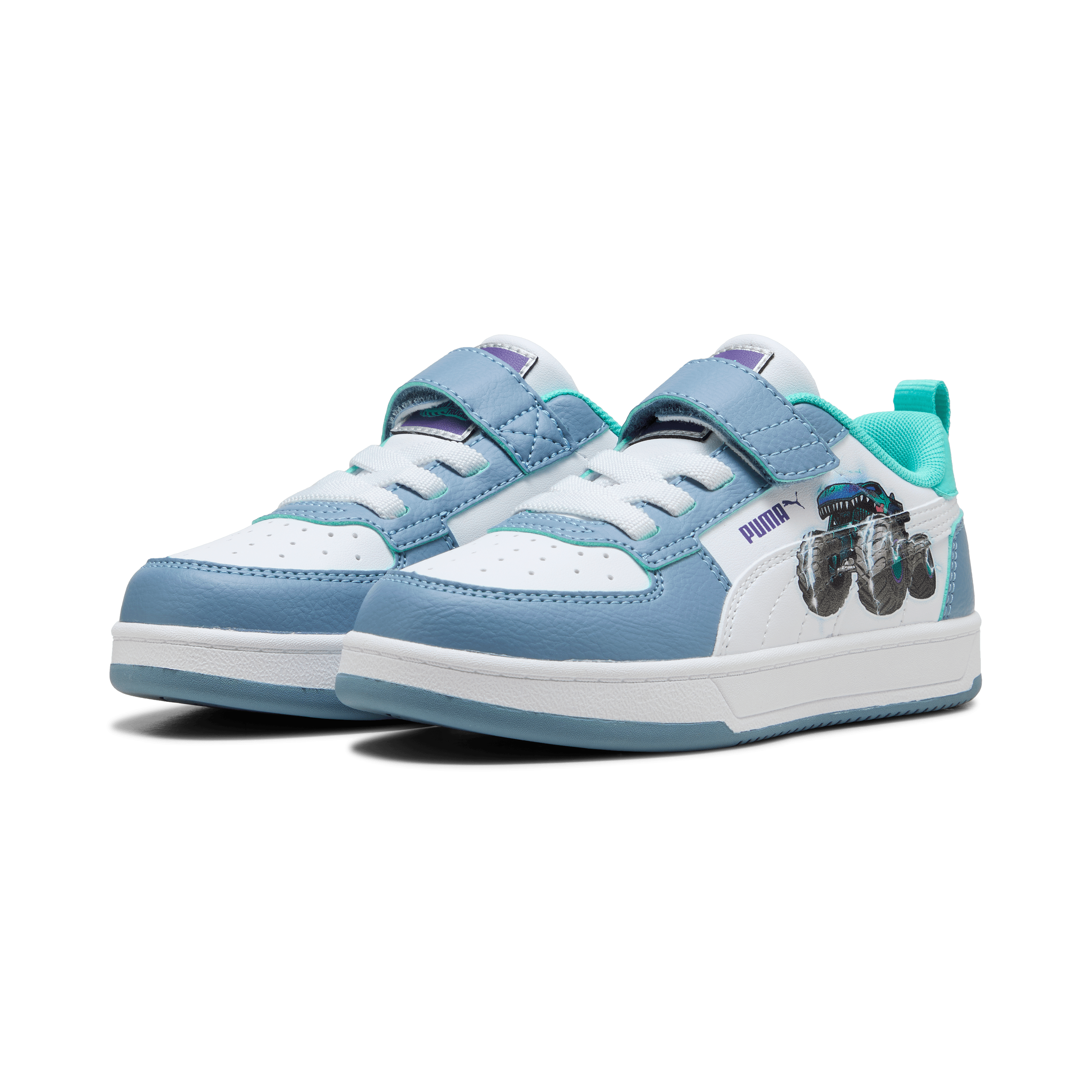 PUMA Children Caven Hot Wheels - Blue / White / Aquatic