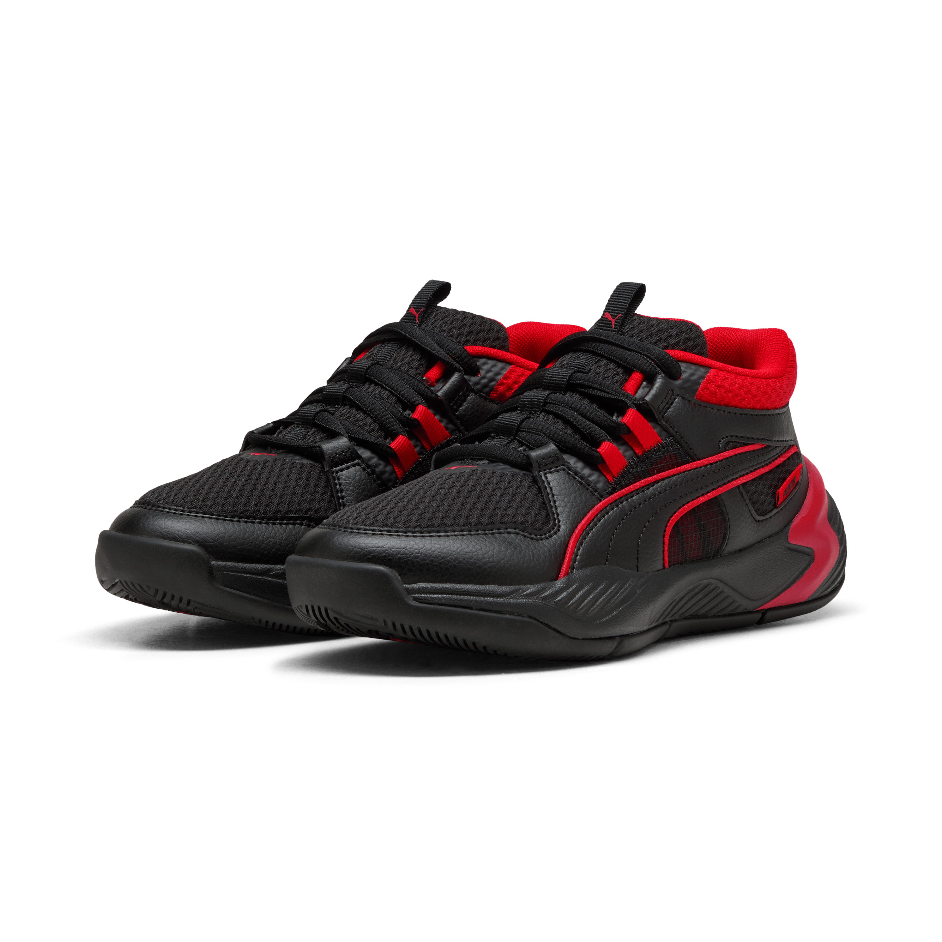 PUMA Childrens Uproar- Black / All Time Red