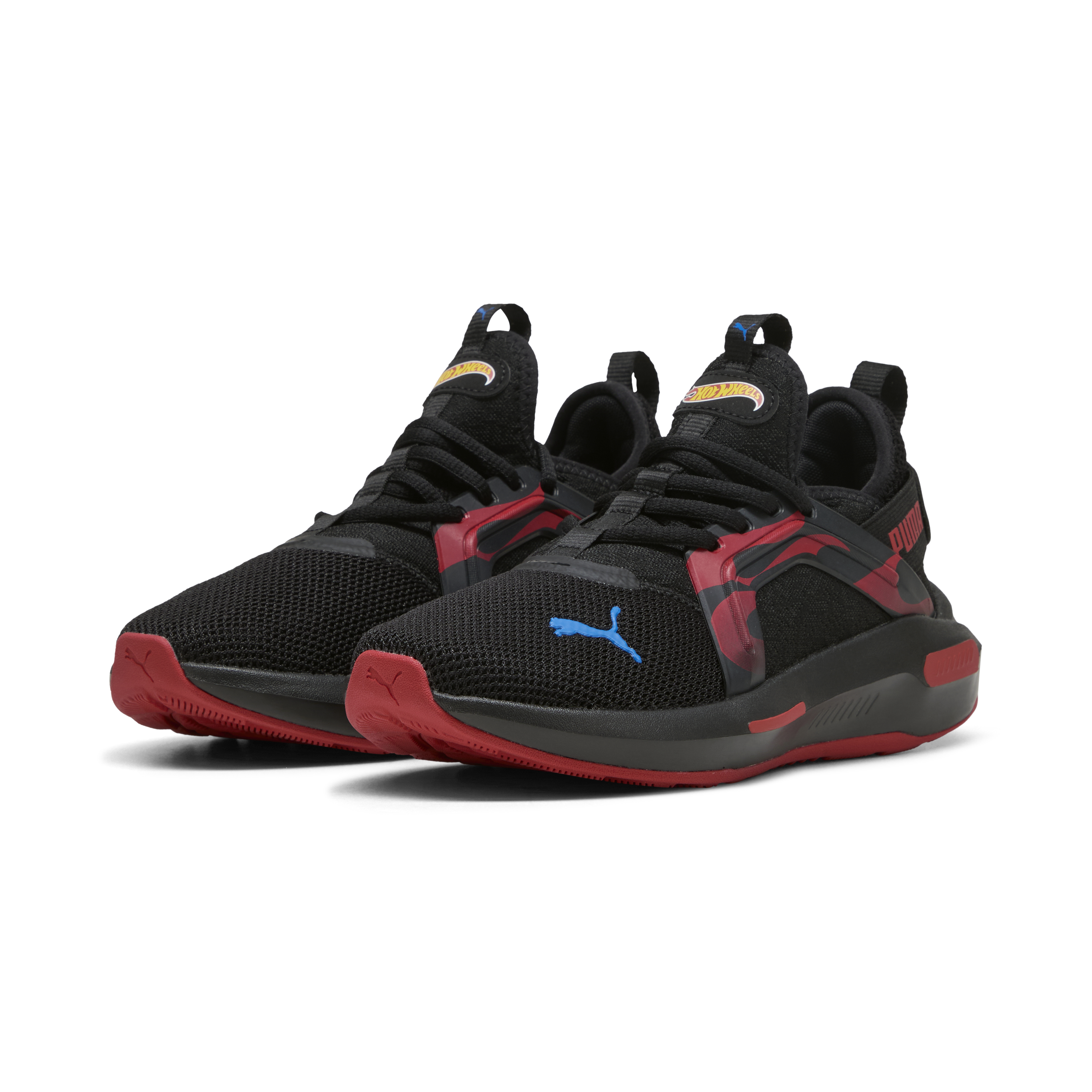 Puma Kids Softride Enzo 5 Hot Wheels - Black / Red
