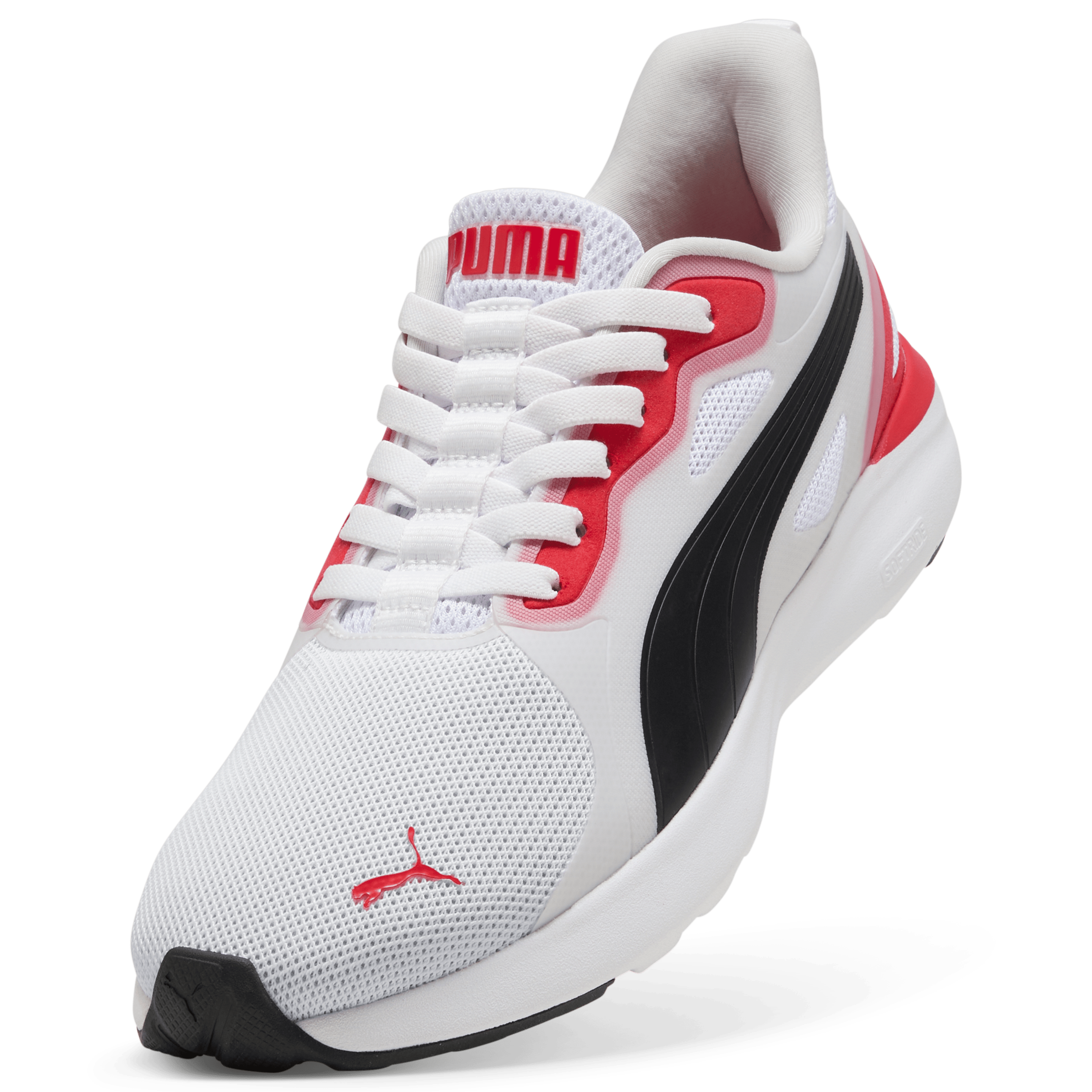 PUMA Softride Cosmic Street Sliptech - White / Black / All Time Red