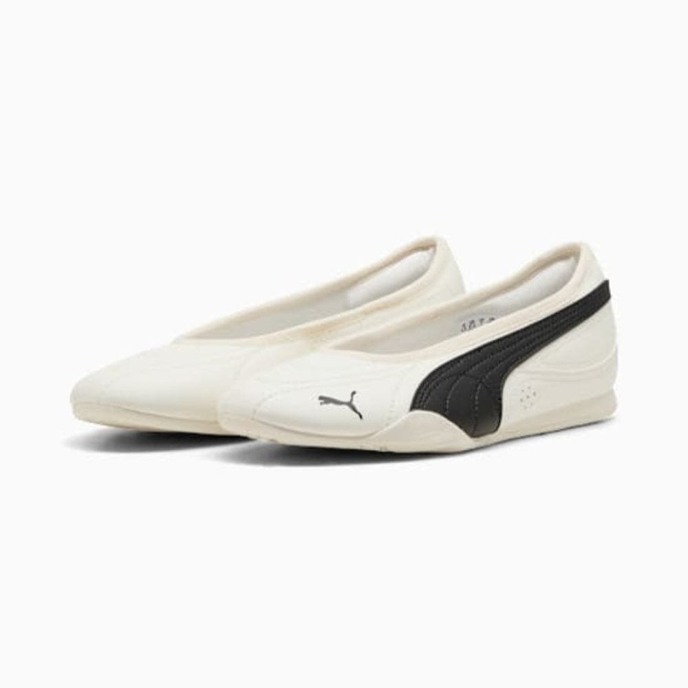 PUMA Women's Catch Soleil Ballerina - White / Black