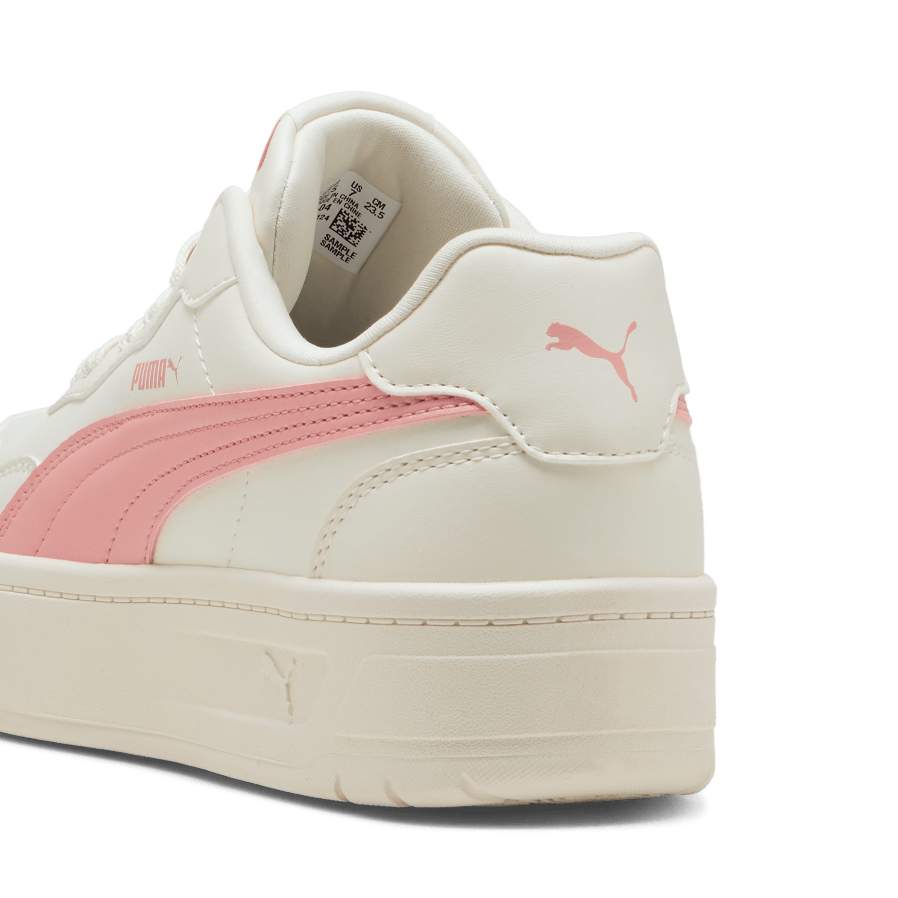 PUMA Womens Court Lally Skye - Frosted Ivory / Pink