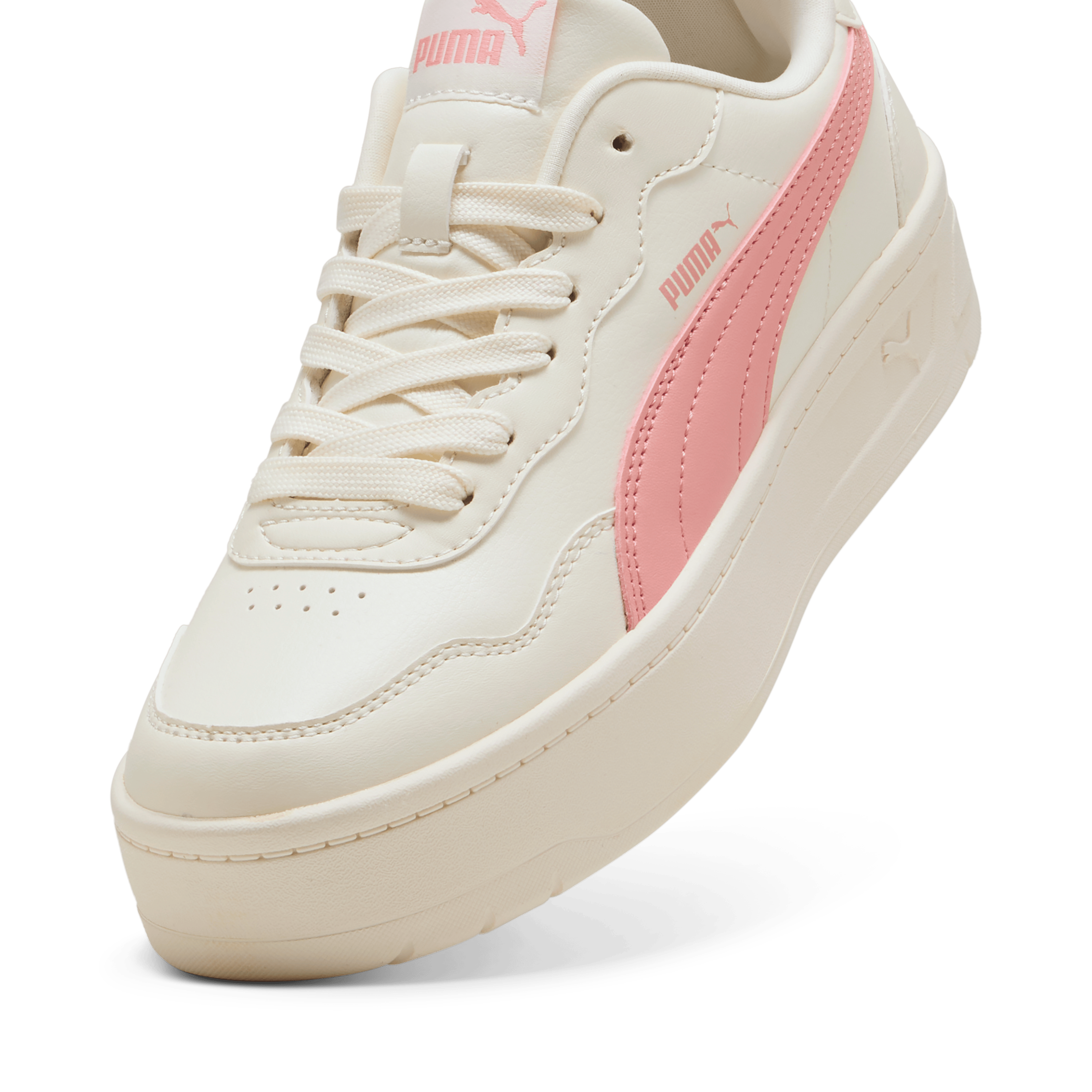 PUMA Womens Court Lally Skye - Frosted Ivory / Pink