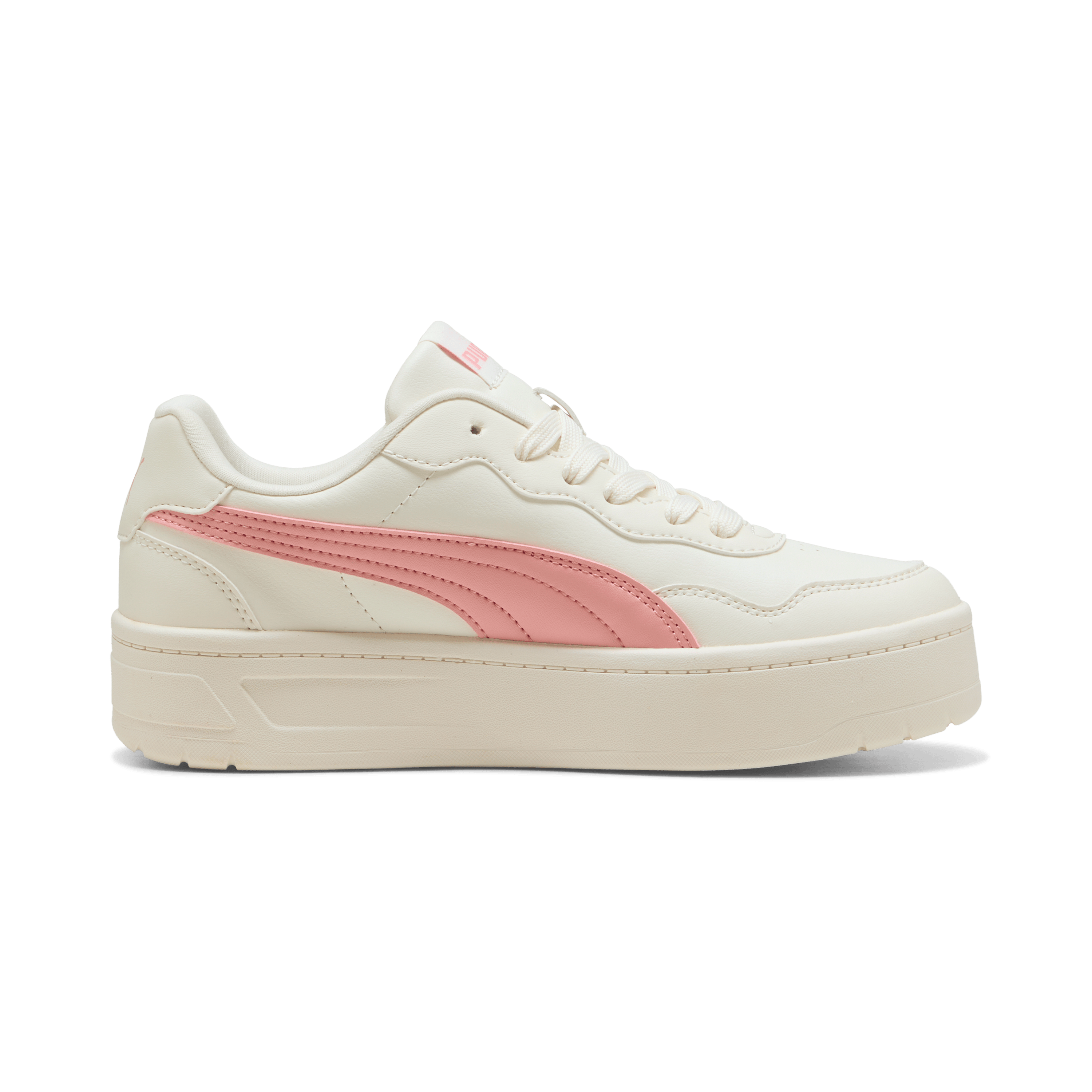 PUMA Womens Court Lally Skye - Frosted Ivory / Pink