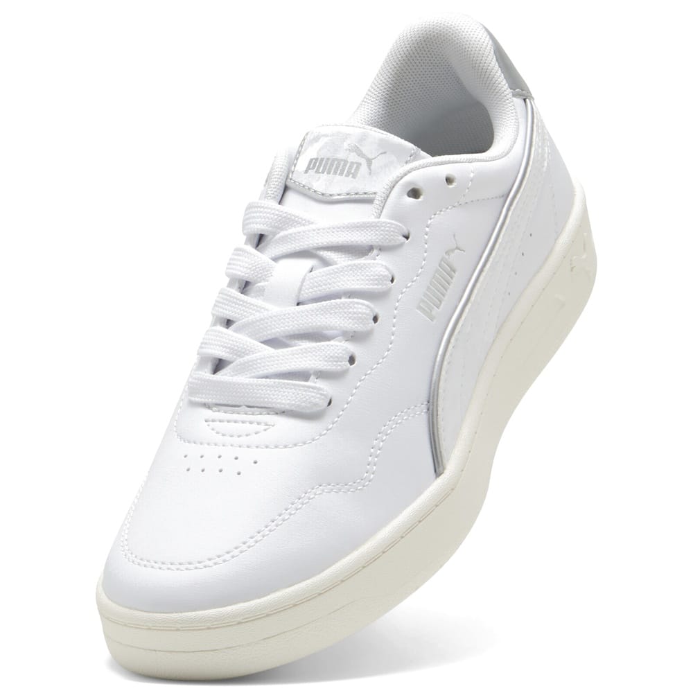 PUMA Womens DayINight Court Lally - White / White / Silver