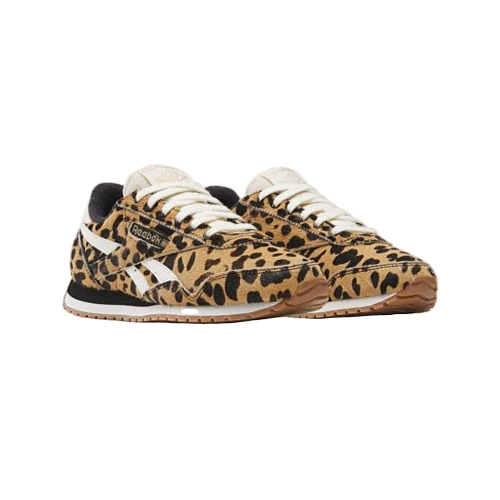 Reebok Womens Classic AZ - Cheetah / Black / Chalk