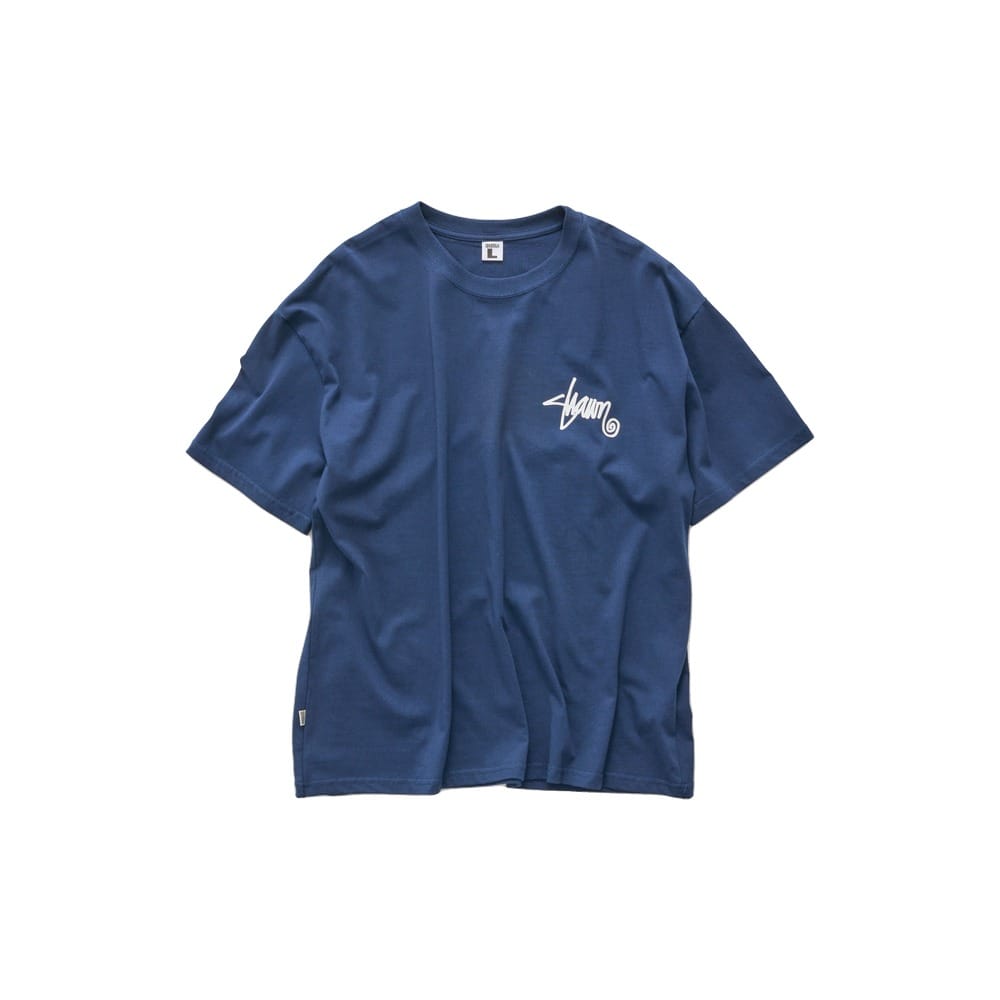 S / DOUBLE Shawn Script SS Tee - Navy