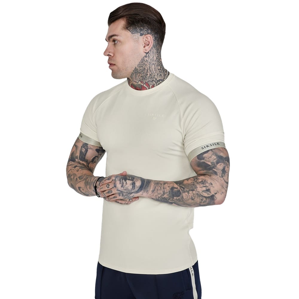 SikSilk Tech Tee - Ecru