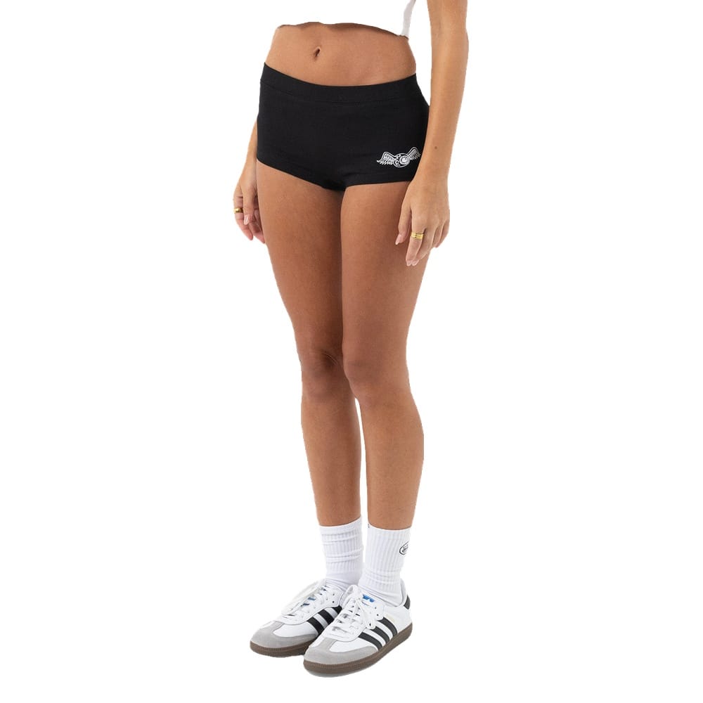 Von Dutch OG Mini Booty Shorts - Black