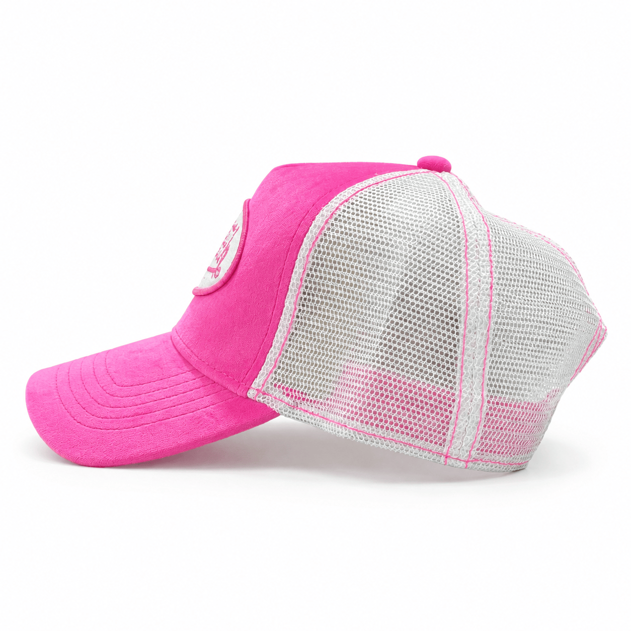 Von Dutch Velvet Originals Trucker Hat - Pink / White
