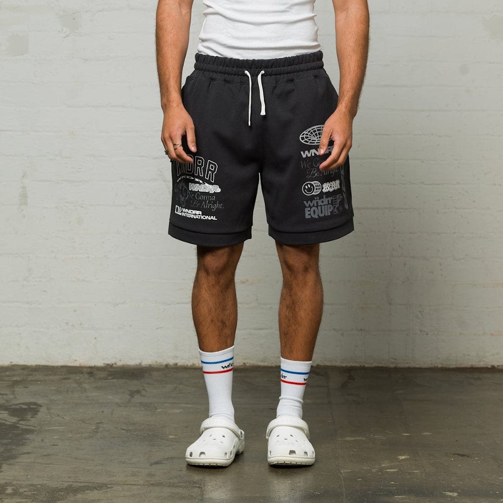 WNDRR Represent Tech Trackshort - Faded Black