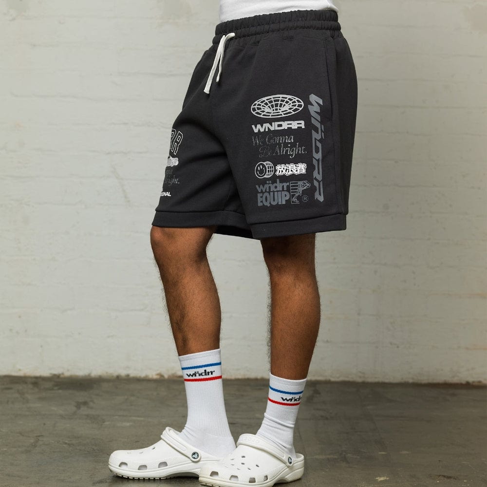 WNDRR Represent Tech Trackshort - Faded Black