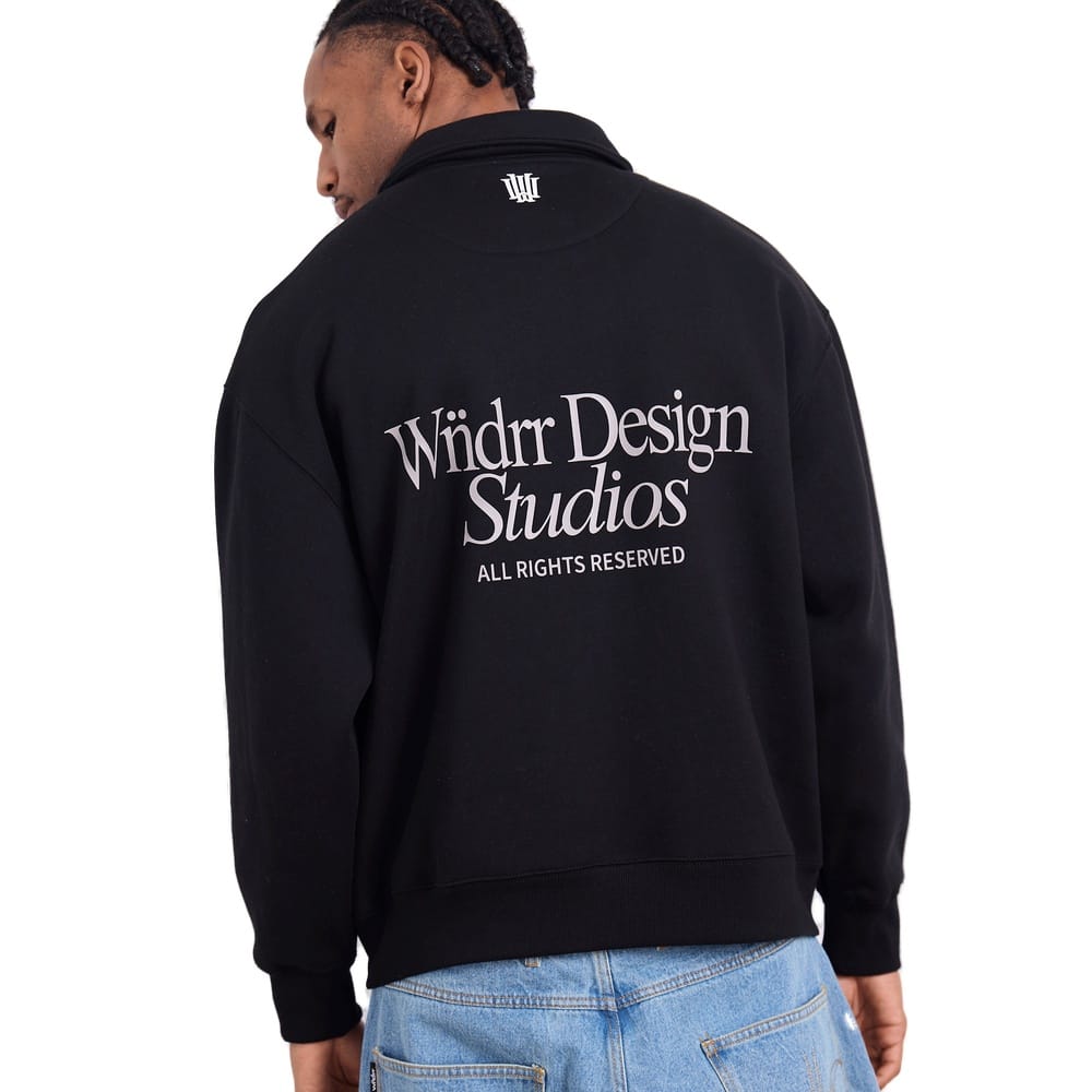 WNDRR Atelier Rugby Sweat - Black