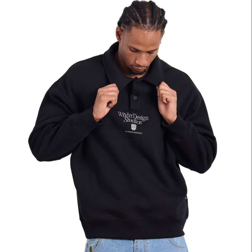 WNDRR Atelier Rugby Sweat - Black