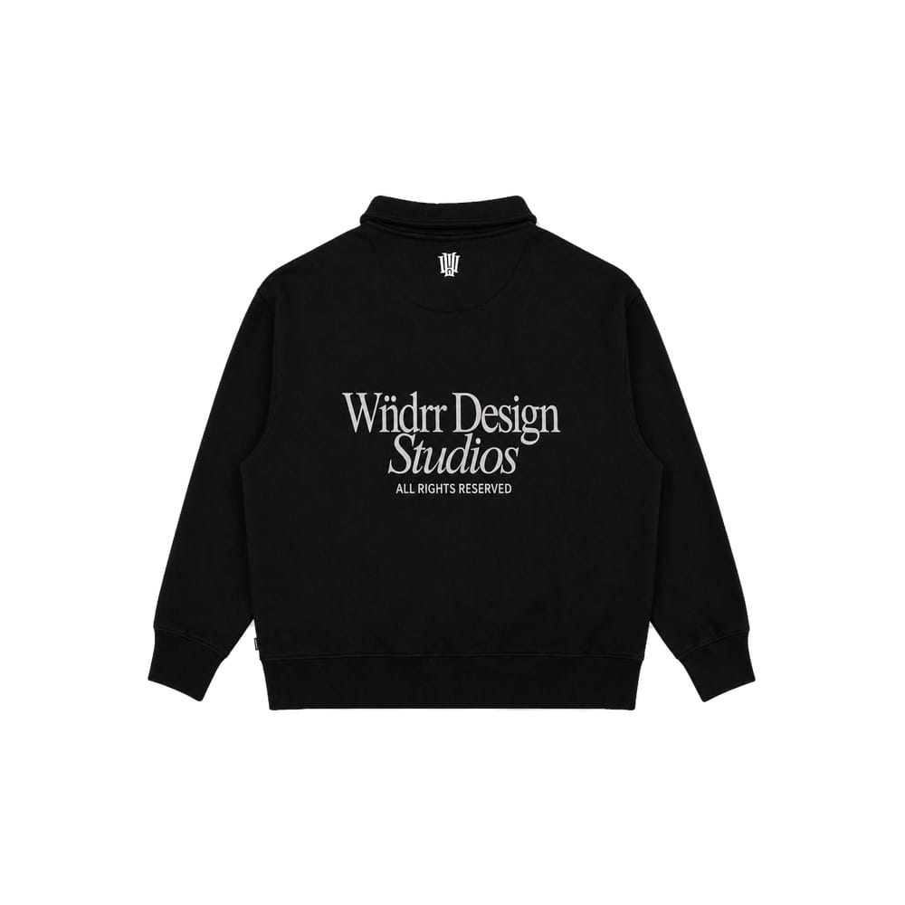 WNDRR Atelier Rugby Sweat - Black