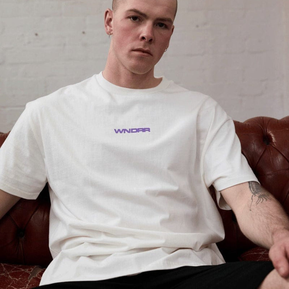 WNDRR Collective Box Fit Tee - Off White