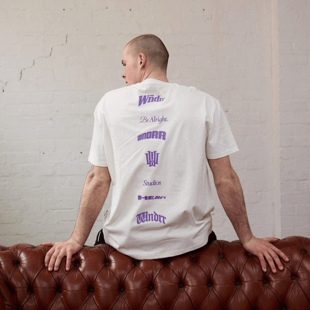 WNDRR Collective Box Fit Tee - Off White