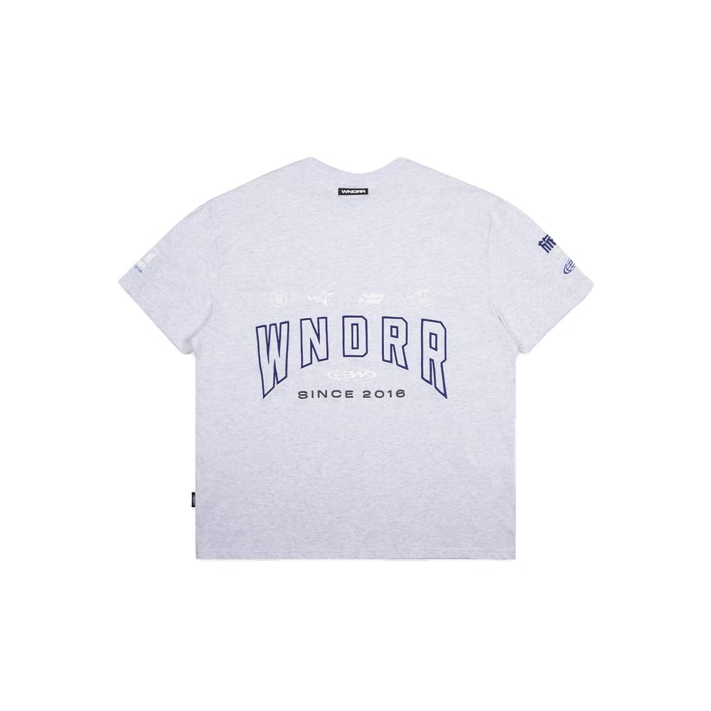 WNDRR Hashi Box Fit Tee - White Marle