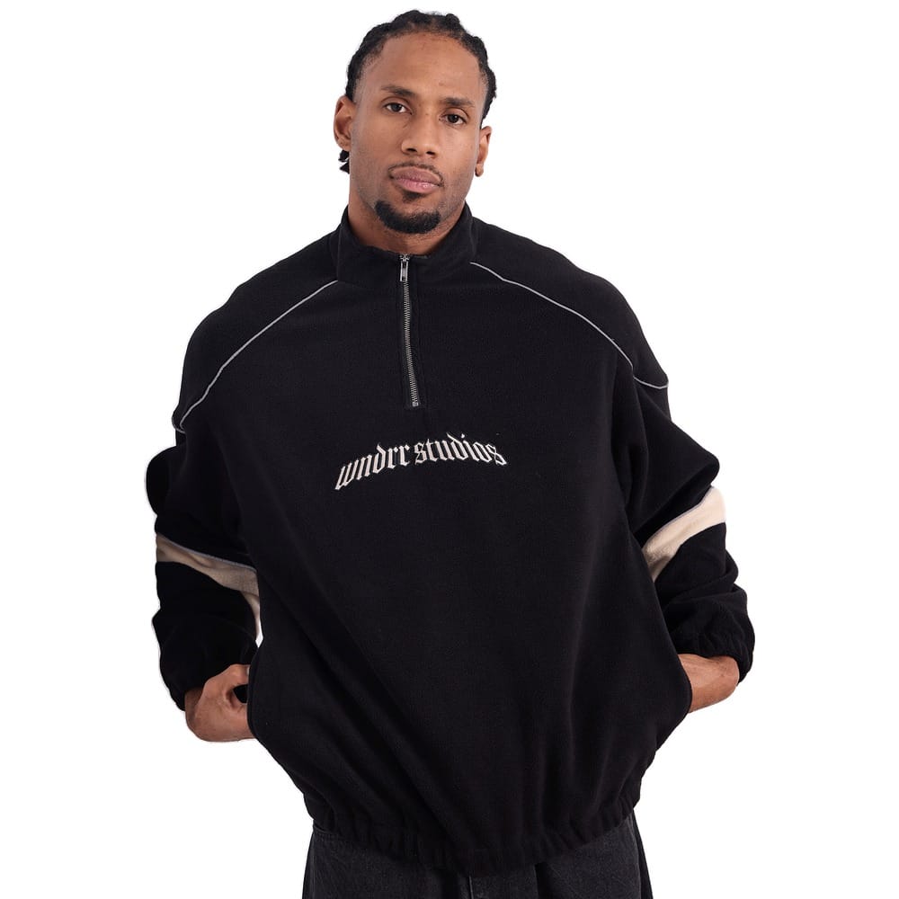 WNDRR Havok 1/4 ZIP Polar Fleece - Black