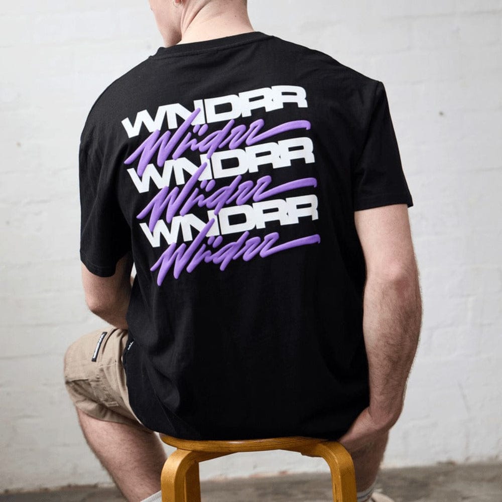 WNDRR Hexed Box Fit Tee - Black