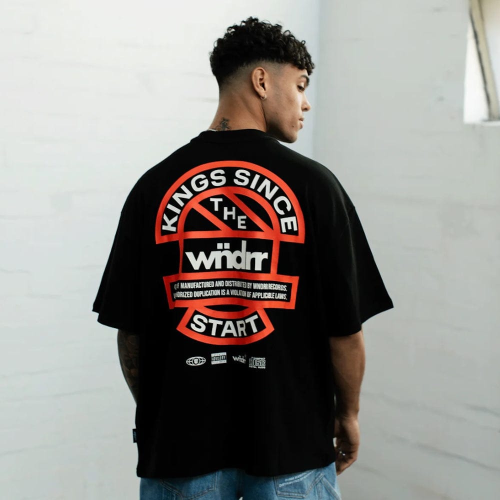 WNDRR High Sign Heavy Weight Tee - Black