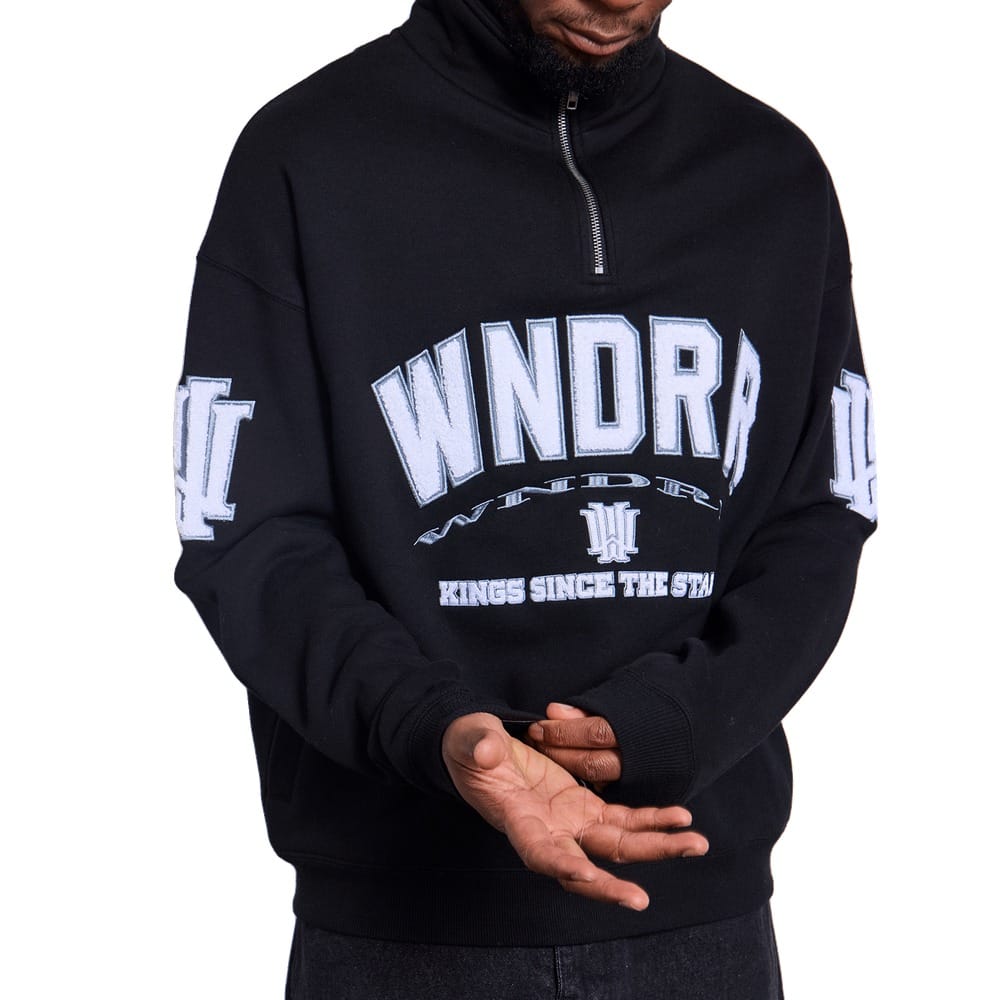 WNDRR Institute 1/4 Zip Sweat - Black